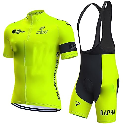 assocauicy Conjunto Ciclismo Hombre Maillot Culotte con Gel 4D para MTB Ruta Equipación Transpirable Ultra Cómoda