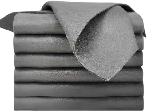 NOPKESV Chiffons de Nettoyage Magique Épaissi, Réutilisables, 6 Pièces, Chiffon Magique Vitre sans Trace, Microfibre Vitre, Nettoyage Vitre, Éponge Magique (20x30cm)