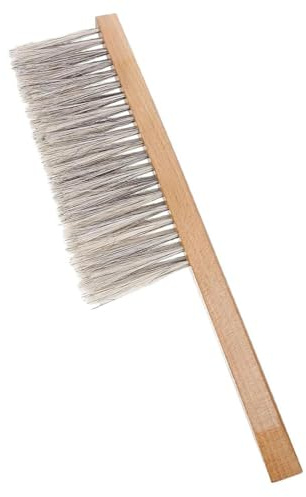 Beekeeping Brush for Beekeepers,Soft Bristles Cleaning BrushNatural Horsehair Bee Brush with Wooden Handle, Bee Hive Supplies for Bee Keepers
