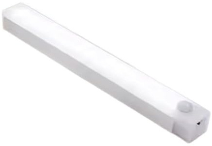LED Intelligent Sensorlampa Lång Remsa Trådlös Nattlampa USB-laddning Sängbordslampa Människokroppsavkännande Garderobslampa Enkel Installation(Warm Light,50CM)