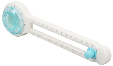 Ausla Cirkulär Pappersskärare, PP Roterande Cirkelskärare Av Plast med 8 Till 32 Cm Skärområde, 360 Graders Manuell Rotation Bärbar Papperstrimmer för Scrapbooking Hantverk Korttillverkning