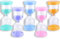 Frasheng Reloj de Arena,5 Relojes de Arena,5 Colores,Temporizador de Reloj,Temporizadores de Arena 3min / 5min / 10min / 15min / 30min para Escuela,Oficina,Actividades Programadas,Decoracion,Cocina