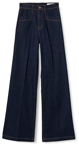 s.Oliver Jeans para Mujer, Betsy Pierna Ancha, Azul Denim Oscuro, 32W / 34L