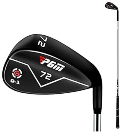 72 Degree Golf Club Wedge CNC Texture Golf Sand Wedge for Men Women Steel Rod Sports Clubs Golf Wedges (Black,72 Degree)
