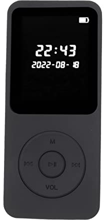 Reproductor de MP3 Bluetooth 5.0, Reproductor MP3 MP4 Digital Portátil con Pantalla de 1,77 Pulgadas, Reproductor de Música de Calidad de Sonido HiFi, Compatible con Radio FM (Sin Tarjeta de Memoria)