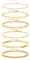 GMHLLES 6 Pcs Gold Bracelet Set, 14K Plated Stacking Bracelets, Layered Metal Link Bracelet Fashion Jewelry