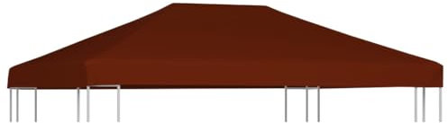 Furniture Select Gazebo Abdeckhaube, 310 g/m, 3 x 4 m, Terracota