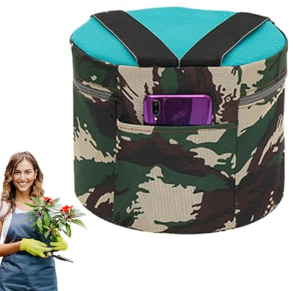 Small Portable Stool - Farm Work Stool,Wearable Foam Working Seat Agricultural Assistant Chair for Fieldwork Outdoor Camping Fishing Harvesting Mowing Weeding Lawn Yard