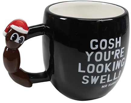 Blue Sky Studios South Park Mr Hanky Mug – Double Sided Design with Character Handle, 420ml Ceramic Coffee Cup – Fun Collectible Gift for Fans