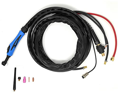 ELCAN 4 Meter WIG Schweißbrenner SR20W wassergekühlt mit 35-50 Anschluss installiert, Lötpistole oder Torch für Invertermaschine mit hoher Frequenz