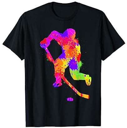 Eishockey Jungen Kinder Männer T-Shirt