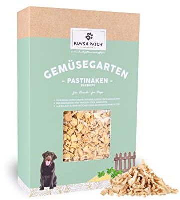 Paws&Patch PASTINAKENWÜRFEL für Hunde 600g I europäische Landwirtschaft I glutenfreie Gemüse-Beilage für Barf, Diät & Hundefutter I Vitamine, Ballaststoffe
