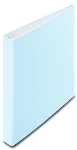 Hama Ordner A4 (39mm Rückenbreite, Ringbuch, Ringordner A4 4 Ringe, Organizer, Aktenordner, Schnellhefter mit Ring, Ringbuchordner für Portfolio, Schule, Büro, Dokumente, Fotos etc.) Pappe blau