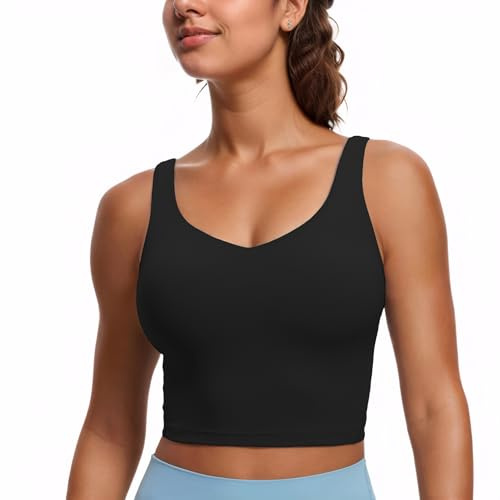 JTSONN Sujetador Deportivo para Mujer Sin Aros Sujetadores Deportivos con Relleno Extraíble Tops Deportivos Transpirable Ropa Interior Deportiva Proporciona un Buen Soporte para Entrenar,Correr,Yoga