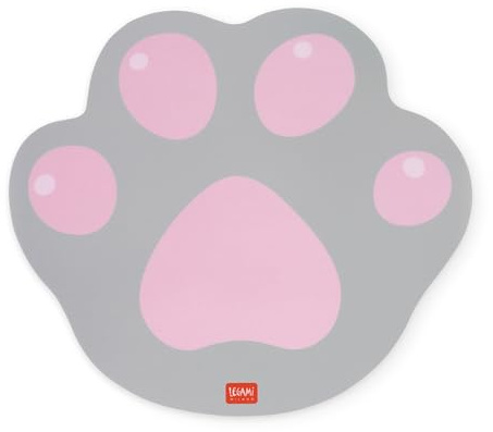 Legami - Tappetino per Mouse, Mousepad con Superficie Antipolvere e Antiriflesso in PVC, Base in Gomma Antiscivolo, Tema Kitty Paw, 22,3 x 23,3 cm