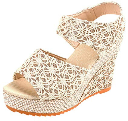 Sandalias Mujer Cuña Alta Verano Plataforma Sandalias Esparto Comodas Con Hebilla Tacon Moda Flexibles Zapatos Alpargatas Ortopédicas Casual Punta Abierta Antideslizantes Boda Fiesta Playa Ofertas