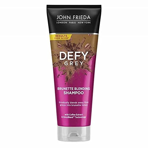 John Frieda Defy Grey Brunette Blending Shampoo 250ml for First Signs of Grey Hair