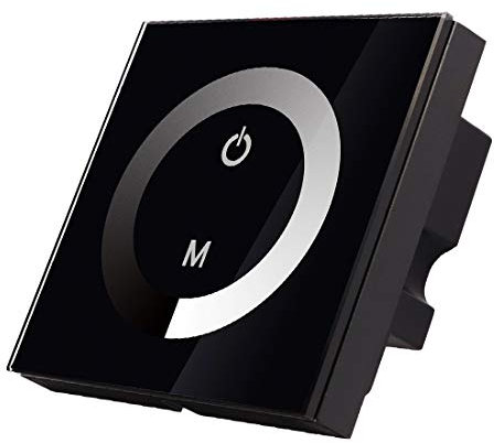 New Lon0167 LED di controllo per dimmer RGB a colori con pannello a sfioramento DC12-24V(DC12-24 ν-montierte, vollfarbige RGB-Dimmer-Controller-LED mit Touchpanel