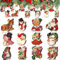 Natale Ciondolo in Legno, 24 Pezzi Ciondoli Legno Natale, decorazioni natalizie in legno, Addobbi Albero di Natale, Natalizi Decorazione Artigianato, Addobbi Natalizi Accessori
