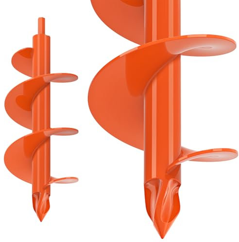 BeneLabel Broca de Barrena para Jardín, 31x10cm Broca de Taladro Espiral Barrena para Postes de Valla Jardinera Taladro para Columna de Buzón de Cama/Sembrado/Valla, Se Adapta Hexágono de 10mm