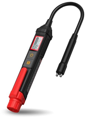 Gohytal Bremsflüssigkeitstester, Bremsflüssigkeitsprüfer Auto Geeignet für Bremsflüssigkeiten DOT3 DOT4 DOT5 mit LED Anzeige Brake Fluid Tester für Auto Fahrzeug Bremsflüssigkeit Tester Stift