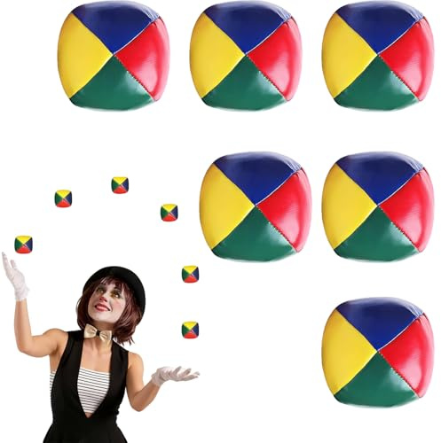 YouthLoxus 5Pcs Juggling Balls for Adults, 5cm/ 2inch Durable Soft Juggling Balls Easy Grip Perfect for Beginners Adults and Professionals Home or Outdoors
