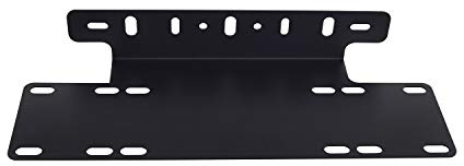 RIGIDON 15 Pouces Support Universel de Plaque d'immatriculation Voiture, Aluminium Support de Barre d'éclairage LED, Feux de Travaille Support de Fixation de Plaque D'immatriculation Offroad 4x4 Noir