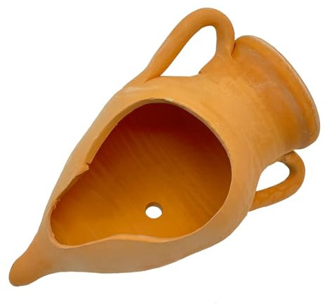 Generico Amphore mit geschnitzter Spitze aus Terrakotta, 35 cm