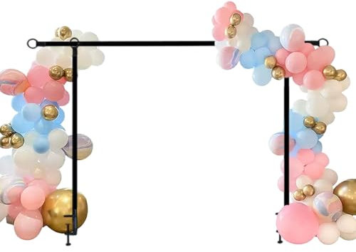 Barra De Exhibición Sobre La Mesa, Soporte De De Flores De Globo De Metal, Mesa Alta Para Cumpleaños, Riel Colgante Ajustable Sobre La Mesa, Marco De De Flores De Globo Para Bodas, Navidad