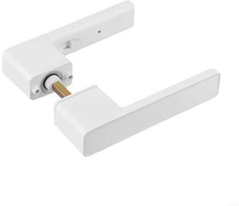Sistema di chiusura magnetica silenzioso, design moderno in lega di zinco, per porte interne, funzionamento silenzioso e comodo (bianco)