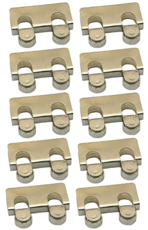 Ruote per porte scorrevoli resistenti con doppio cuscinetto per riduzione del rumore, adatte per uso interno ed esterno