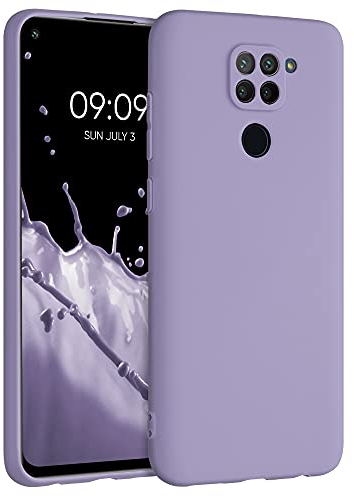 kwmobile Carcasa Compatible con Xiaomi Redmi Note 9 Funda - con Bordes elevados - Apto Carga inalámbrica - Lavanda Mate
