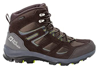 Jack Wolfskin Herren Vojo 3 Texapore Mid M, Dark Brown Lime, 48 EU