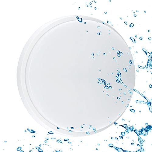 Sigmaled lighting, Plafoniera led 15W per esterni, Resistente all'Acqua, Luce Naturale 4000K, 1350Lm, Applique TONDA IMPERMEABILE IP54 da soffitto e parete, per Esterno o Interno