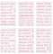 GORGECRAFT 6 Bögen 117St Geldumschlag-Etikettenaufkleber Rosa Budget-Blindaufkleber Etiketten Vinyl-Aufkleber Für Die Budgetierung Der Kategorie A6 Budget Cash Binder Wallet Finance Planner Organizer