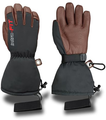 Intra-FIT Winterhandschuhe Skihandschuhe Wasserdicht Warme Winddicht Handschuhe Herren Damen für Skifahren, Snowboarden, Eisklettern, Schneeschaufeln, Camping, Wintersport