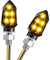 CICMOD 2Pz Indicatori di Direzione Moto, Mini Frecce LED Moto 12V Omologate LED Indicatori E-Mark Universale per Moto Scooter Quad Cruiser
