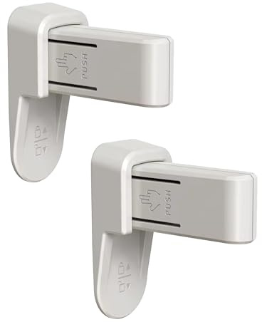 Home Secure™ Door Lever Safety Lock (2 Pack) – No Drill Child Proof Door Lock with Strong Adhesive – Baby & Pet Safety Door Handle Lock for Internal Doors