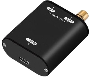 Interfaz de Audio Digital U2 Mini Convertidor óptico/coaxial USB a SPDIF Adaptador de Audio XU 208 192 KHz