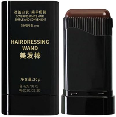 Graue Haare Abdeckstift,Haarfarbe Stift Für Graue Haare,Grauabdeckung Haarfarbe,Langzeit Haltbarer Temporärer Schwarz Kaschierkamm Wasserfest Für Tägliche Anwendung Bei Geheimratsecken