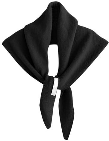 MaNMaNing Sciarpa Triangolare Donna Multiuso in Lana Sottile con Strisce Morbida e Leggera Perfetta come Foulard o Bandana per l'Autunno Stile Minimalista e Chic Inverno