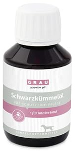 Grå – originalet – 100% av en kallpressad svart kumminolja, stöder immunsystemet, 1-pack (1 x 100 ml), fodervaror för hundar och katter