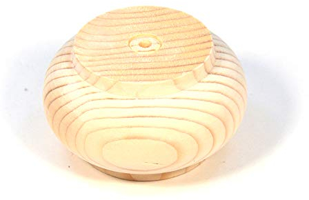 4xStück Holzmöbelfüße Holzbasis für Möbel & Schränke Möbelfüße Holzbeine (Durchmesser 95mm)