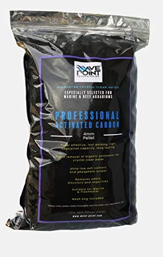Professional Grade Performance 4mm Pellet Premium Virgin Activated Carbon Charcoal in Media Bag for Aquarium Fish Koi Pond Reef Filter Media, Air Filter & AC - Guarantee Crystal Clear Water (5 lbs)