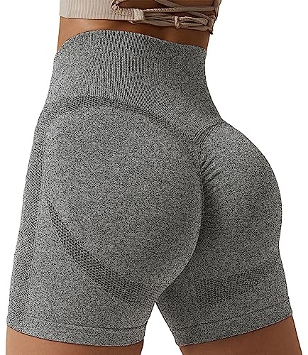 Zhiaek Pantalones Cortos Mujer Short Deportivo Mujer Elásticas Leggins Mujer Push Up Mallas Correr Cintura Alta para Gym Fitness Yoga