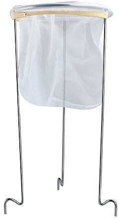 Cymwer Reusable Drainer Frame Versatile Metal Household Jam Strainer Sieve Stand Kit for Jellies Conserves Fruit Soups (Food Strainer)