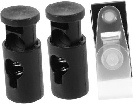 SEWOART 1 Satz Gartenflaggen-Clip Zubehör Für Gartenflaggen Federstopper Für Gartenflagge Stopper Für Gartenfahnen Bannerstopper Fahnenklemmen Stopper Für Rasenfahnen Metall Black