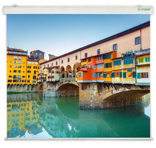 Schermo Proiezione Sopar New Gold motorizzato elettrico 220x165cm Formato 4:3 (108 pollici) Tela bianca - Telo Proiettore Schermo Proiezione videoproiezione MADE IN ITALY