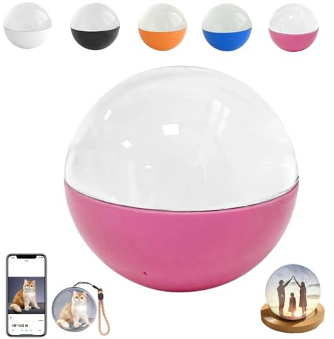 Álbum de fotos digital de bola de cristal mejorado 2025, reproductor de video de bola de cristal 3D, orbe de memoria con control de aplicación, videos y fotos para cargar a través de la aplicación