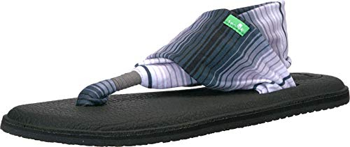 Sanuk Damen Yoga Sling 2 Sandale, Black White Mu, 39 EU
